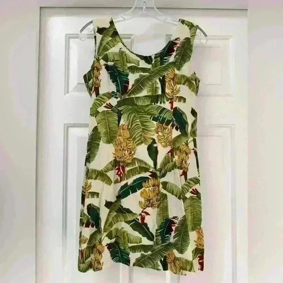 Vintage Paradise Found Palm Tree Banana Sundress from Honolulu, Hawaii SZ Small - Picture 1 of 7